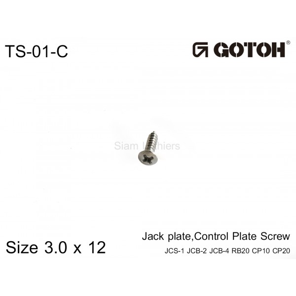 น๊อต Jack Plate Gotoh TS-01-C 3x12